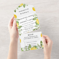 Citrus Fruit Exotique Jardin Jaune Citron Mariage