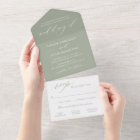 Classic Elegant Sage Green Mariage
