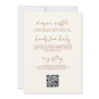 Tout en un code QR Un petit Baby shower Fleur sauv