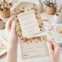 Cottage rustique Cottage Core Automne Fleur sauvag