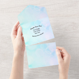 Invitation Tout En Un Créez Votre Propre Design/Logo Personnalisé