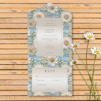 Daisy moderne Satin & Perles Secours Sans Dîner