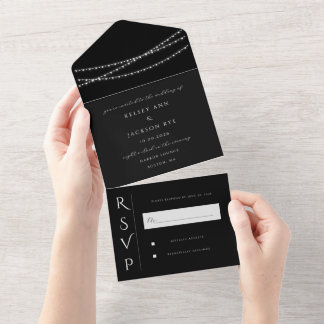 Invitation Tout En Un Dazzle Me Chic Wedding Enregistrer la date
