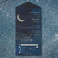 Dîner Mariage Céleste Blue Crescent Moon