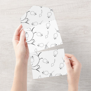 Invitation Tout En Un Dot, Oie Grey