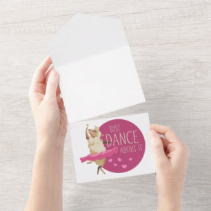 Invitation Tout En Un Drôle Message - Juste Danse À Propos 1