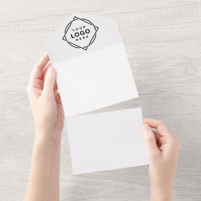 Invitation Tout En Un ÉLÉGANT & BUDGET Noël PERSONNALISABLE (Déchirure)