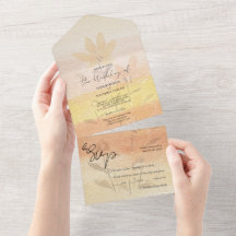 Élégant Fleur sauvage romantique Terracotta