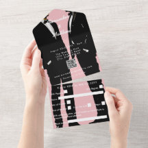 Élégant Mariage Gay Moderne Rose 