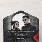 Élégant Rose gothique rouge foncé sur une photo en