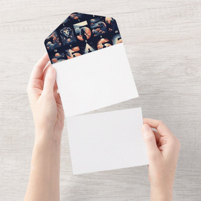 Invitation Tout En Un Faites votre propre (Déchirure)