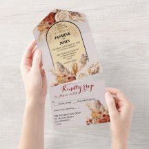 Fleurs d'automne Boho Rustiques Tout en un Mariage