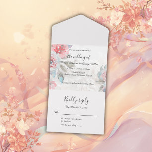 Invitation Tout En Un Floral watercolor