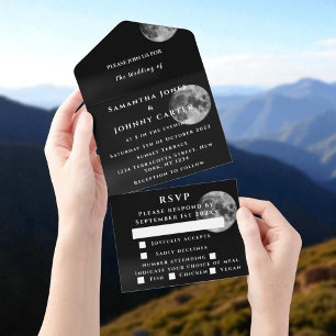 Invitation Tout En Un Galaxy Starry Night Stars Sky Mariage Universe