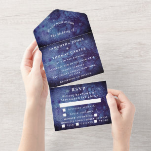 Invitation Tout En Un Galaxy Starry Night Universe Sky Mariage Nebula
