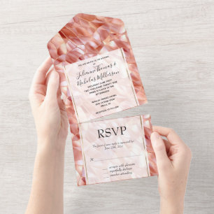 Invitation Tout En Un Glam Rose Rose Gold