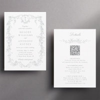 Tout en un gris Mariage Floral français