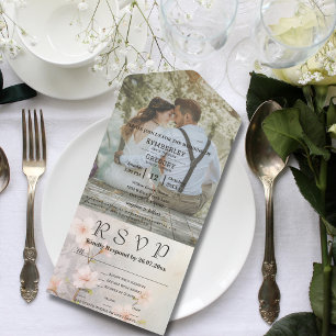 Invitation Tout En Un Gros Site Photo De Fleur De Cerisier Rose