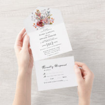 Jardin d'été Aquarelle Mariage floral