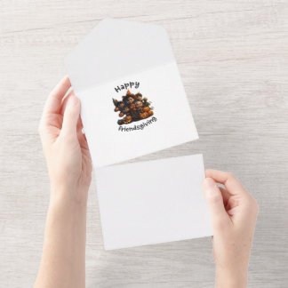 Invitation Tout En Un Joyeux salutations d'Ami