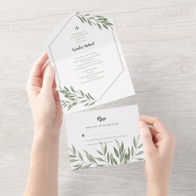 Invitation tout-en-un Kyriakos (Déchirure)