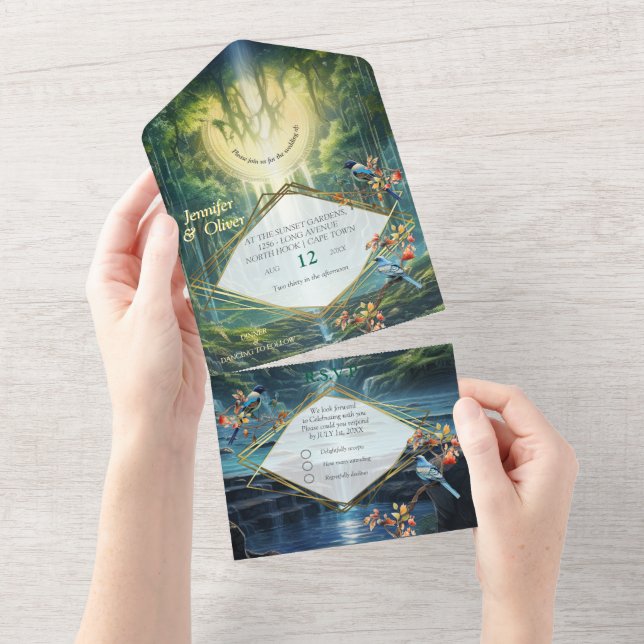 Invitation Tout En Un La destination des chutes d'eau de notre monde (Déchirure)