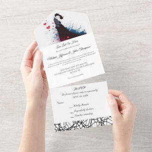 Invitation Tout En Un La Dolce Vita Inspiration française Classique 1940