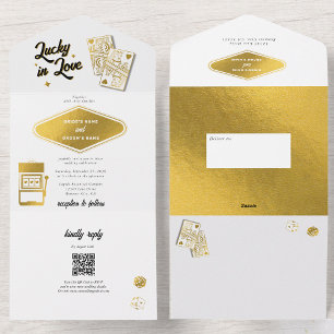 Invitation Tout En Un Las Vegas Destination Casino Lucky in Love Mariage