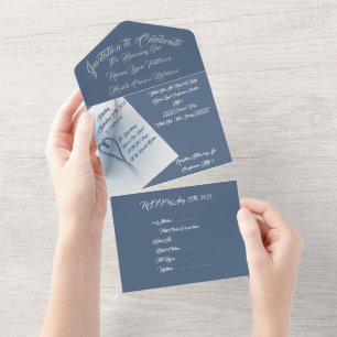 Invitation Tout En Un LavishlySur 2 Coeurs 2 Pages 1 Vivre Ensemble