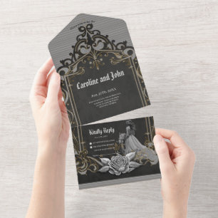 Invitation Tout En Un Luxe et romance