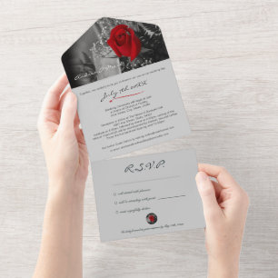 Invitation tout en un mariage