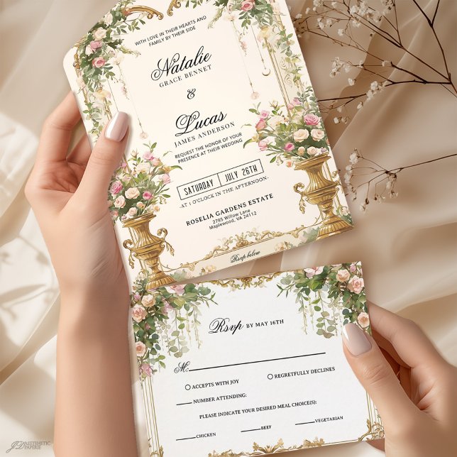 Invitation tout en un mariage (Créateur téléchargé)