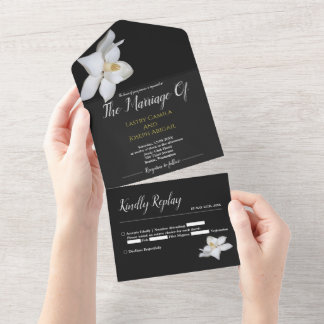 Invitation tout en un mariage