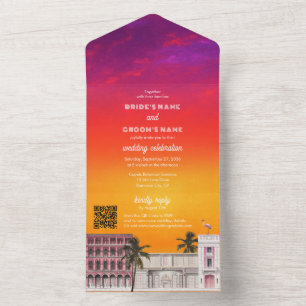 Invitation Tout En Un Mariage Arc-en-ciel de Miami Beach à Charleston av