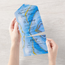 Mariage d'âge Gold bleu