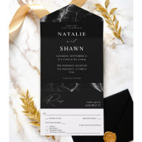 Mariage en marbre noir