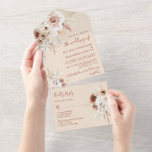 Mariage minimaliste Boho Pampas Grass