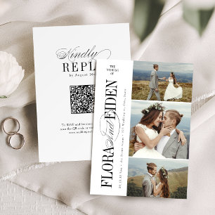 Invitation Tout en un Mariage photo 3 Typographie intemporell