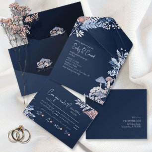 Invitation Tout En Un Mariage sauvage et capricieux ID1110