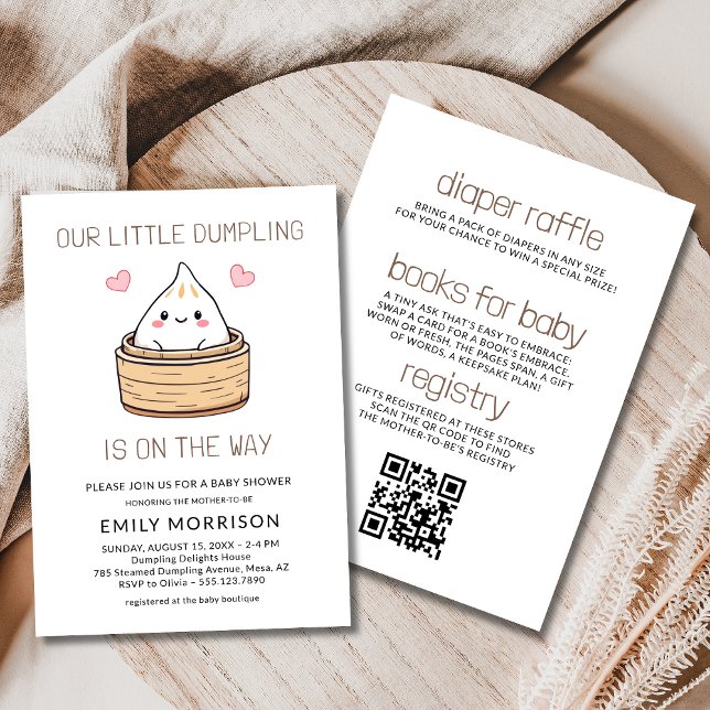Invitation Tout en un mignon petit Baby shower de dumping (Créateur téléchargé)