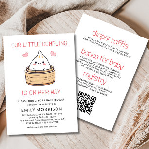 Invitation Tout en un mignon petit Baby shower de dumping
