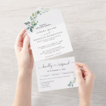 Modern Watercolor Eucalyptus Leaves Greenery