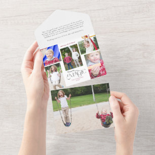 Invitation Tout En Un Moderne Profitez de la calligraphie magique Multi-