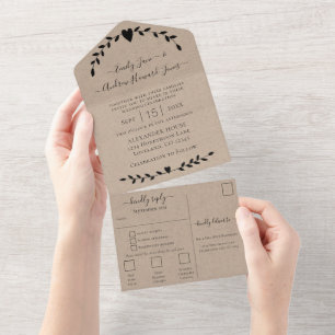 Invitation Tout En Un Mon âme a trouvé celle que j'aime Mariage en forêt