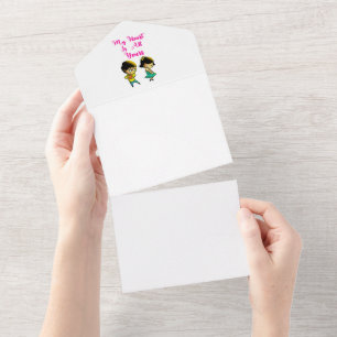 Invitation Tout En Un Mon cœur est tout à toi Meilleure amie Valentine P