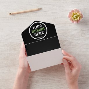 Invitation Tout En Un personnalisé, unique, élégant et minimaliste