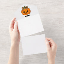 Petit Citrouille Orange Mignon Halloween Personnal