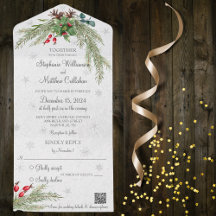 Pin de Noël et flocons de neige avec code QR