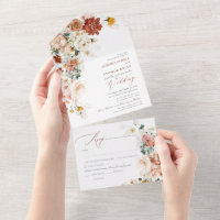 PixDezines Aquarelle Automne Fleurs de Jardin