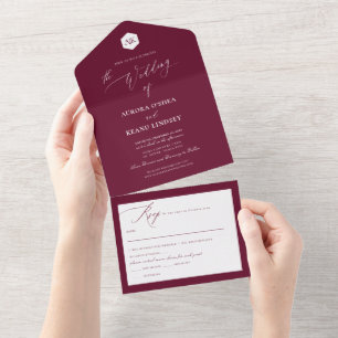 Invitation Tout En Un PixDezines Luxe Calligraphie do-it-yourself Couleu